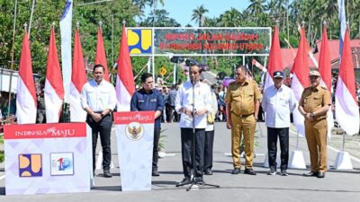 Presiden Jokowi Resmikan Instruksi Jalan Daerah di Sulawesi Utara dengan Anggaran Rp183 Miliar