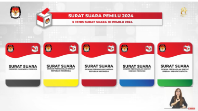 Kenali 5 Warna Berbeda Surat Suara Untuk Pemilu 2024