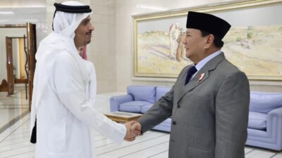 Menhan Bersama PM Qatar Bahas Gaza dan Perkuat Kerja Sama