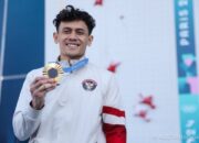 Veddriq Leonardo Genggam Medali Emas untuk Indonesia di Olimpiade Paris 2024