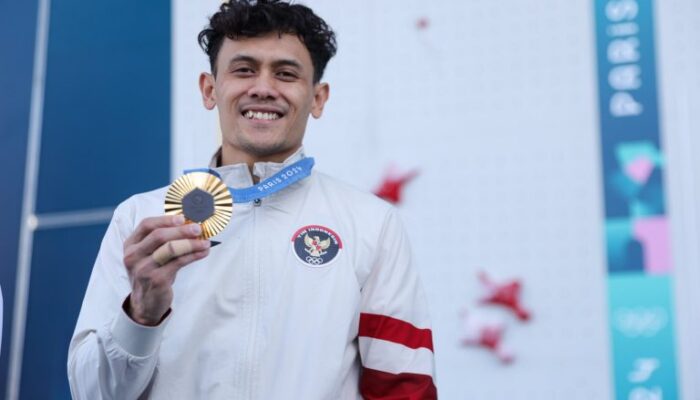 Veddriq Leonardo Genggam Medali Emas untuk Indonesia di Olimpiade Paris 2024