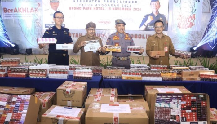 Perangi Rokok Ilegal, Satu Juta Batang Disita, Probolinggo Gencarkan Operasi Besar-Besaran